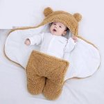 Baby Sleeping Blanket – Soft Hooded Bear Wrap for Newborns - Image 2
